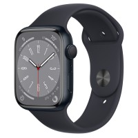 Apple Watch Series 8 41mm Aluminum Case with Sport Band (Midnight)