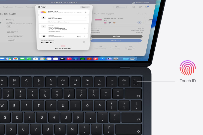 Magic Keyboard с Touch ID на MacBook Air 13