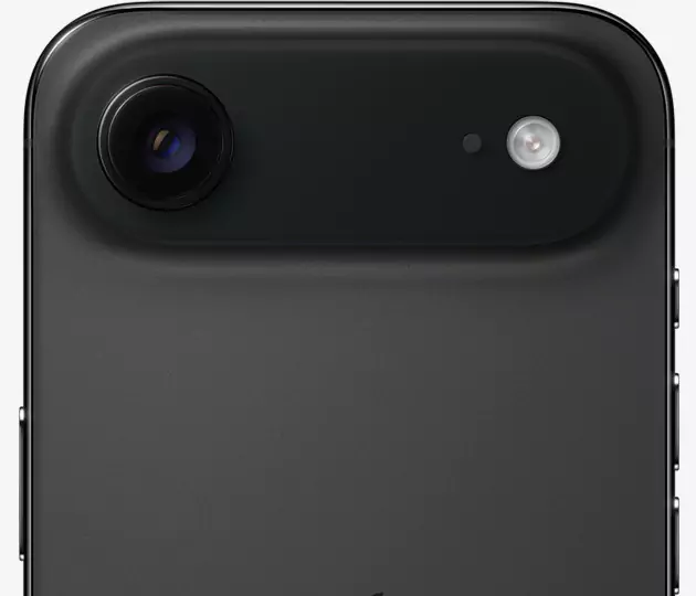 Платформа камеры iPhone Air Space Black: 48 Мп Fusion с 2x телезумом