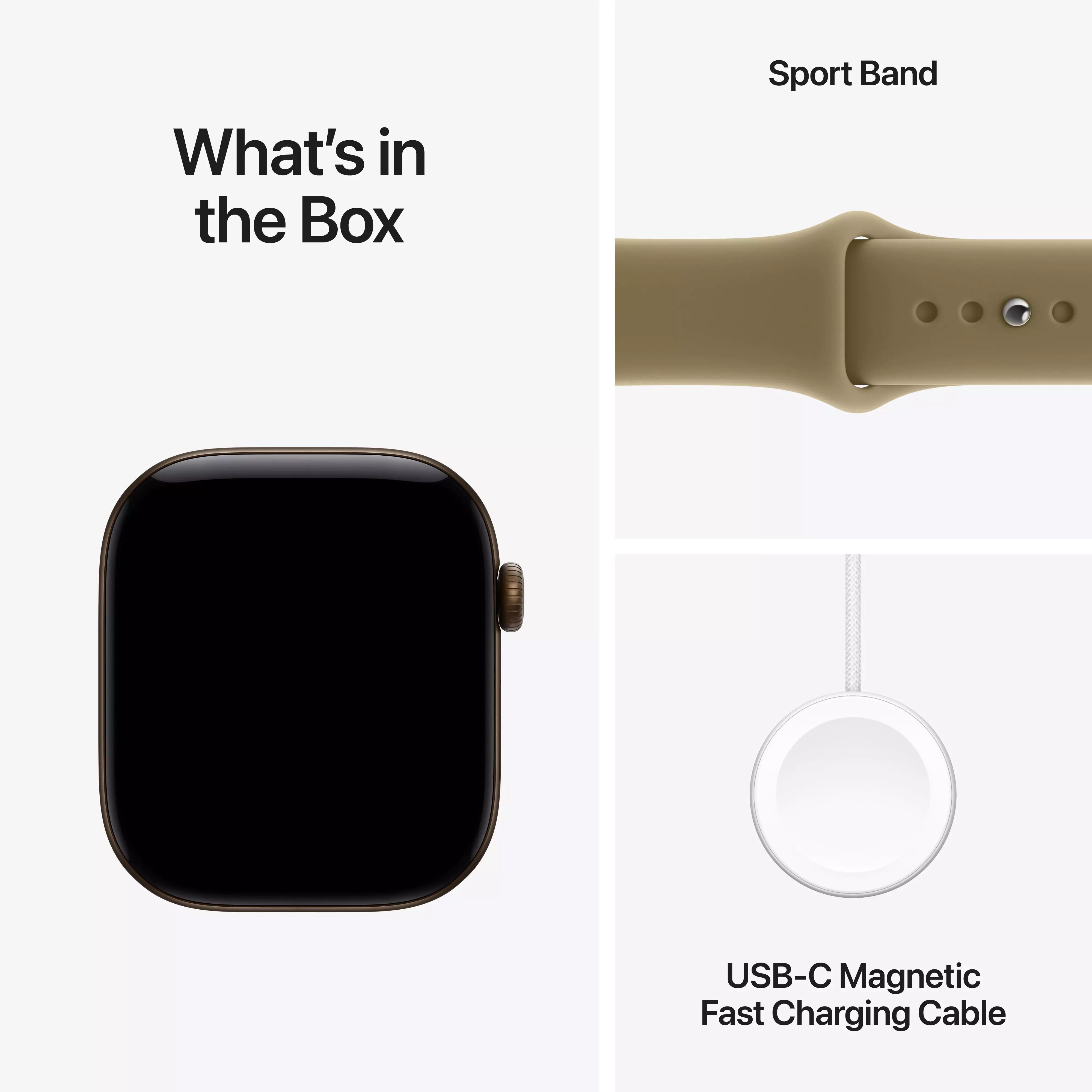 Комплект Apple Watch Series 12 46mm Dark Bronze: часы, ремешок, кабель зарядки