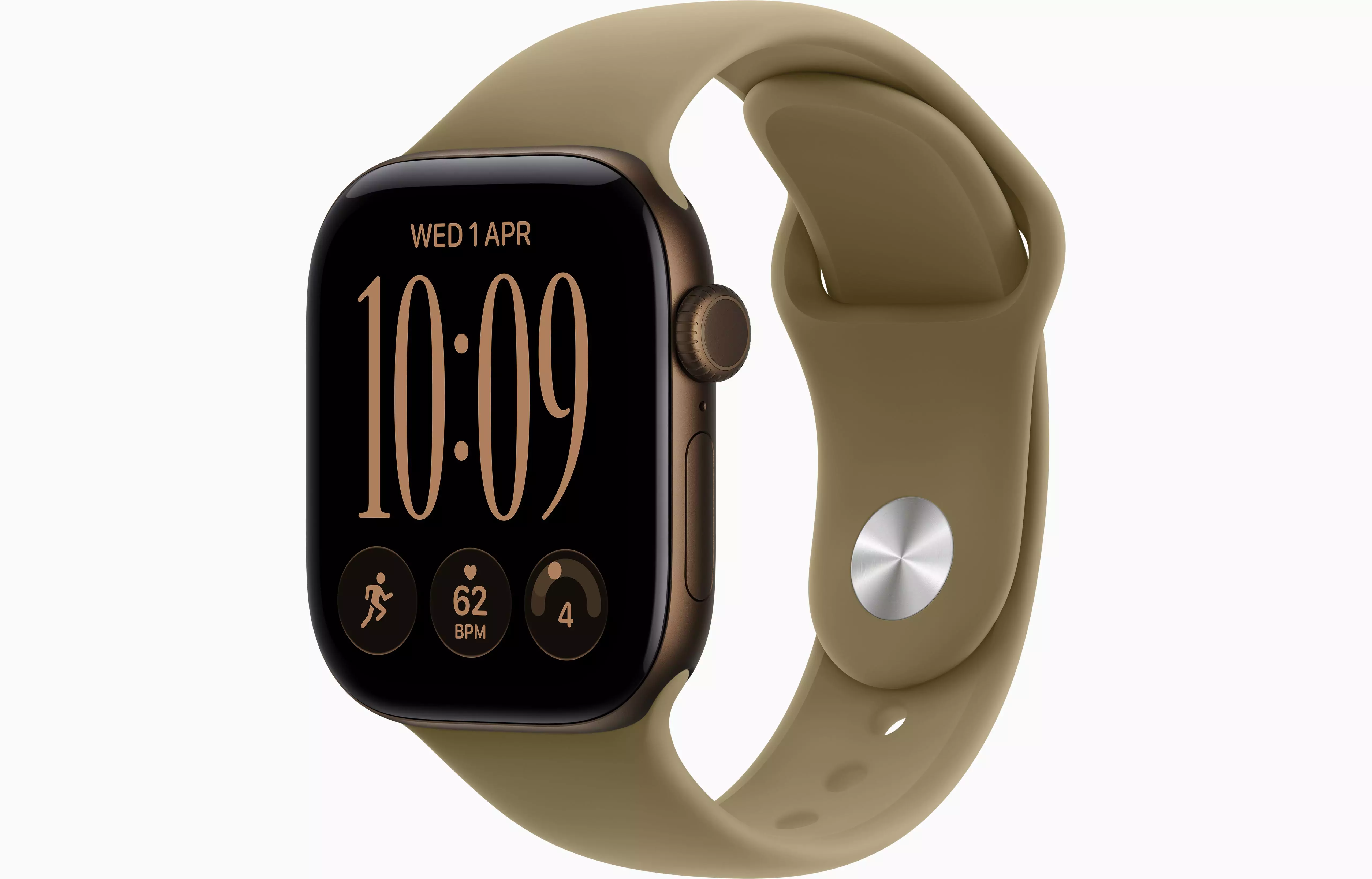 Apple Watch Series 12 42mm Dark Bronze с ремешком Olive Sport Band