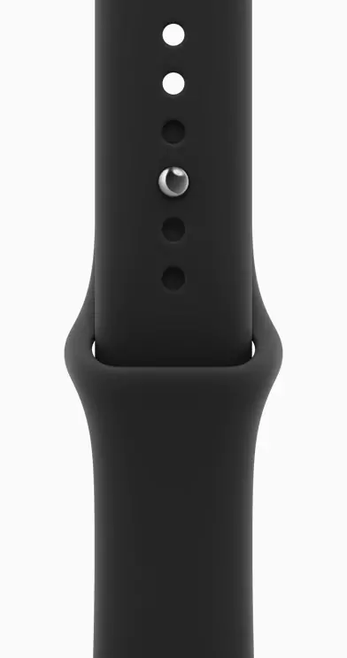 Black Sport Band M/L — чёрный спортивный ремешок Apple Watch